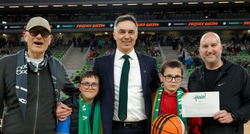 ONE-TEAM: barvanje žog in ogled tekme Eurocup-a